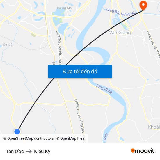 Tân Ước to Kiêu Kỵ map