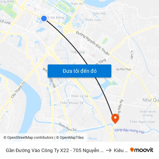 Gần Đường Vào Công Ty X22 - 705 Nguyễn Văn Linh to Kiêu Kỵ map