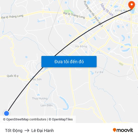 Tốt Động to Lê Đại Hành map