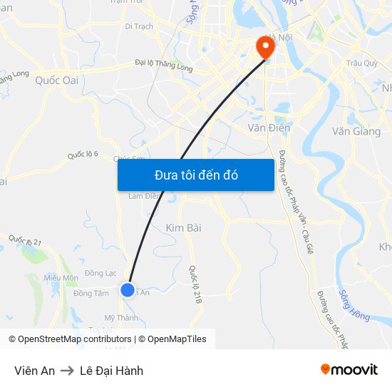 Viên An to Lê Đại Hành map