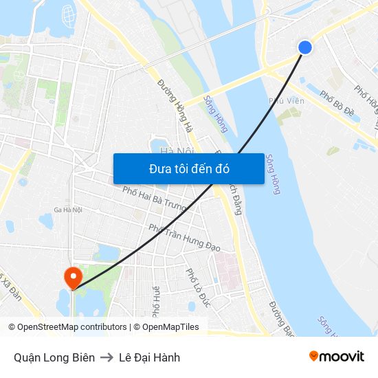 Quận Long Biên to Lê Đại Hành map