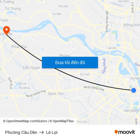 Phường Cầu Dền to Lê Lợi map