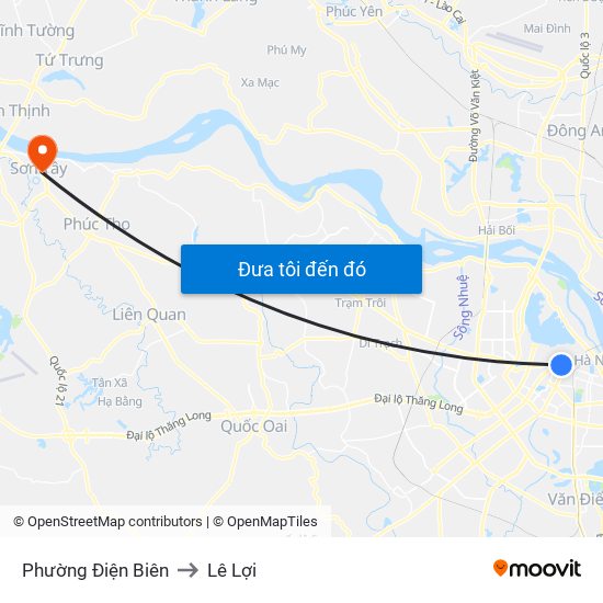 Phường Điện Biên to Lê Lợi map