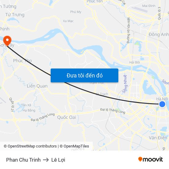 Phan Chu Trinh to Lê Lợi map