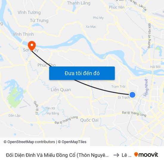 Đối Diện Đình Và Miếu Đồng Cổ (Thôn Nguyên Xá) - Đường 32 to Lê Lợi map