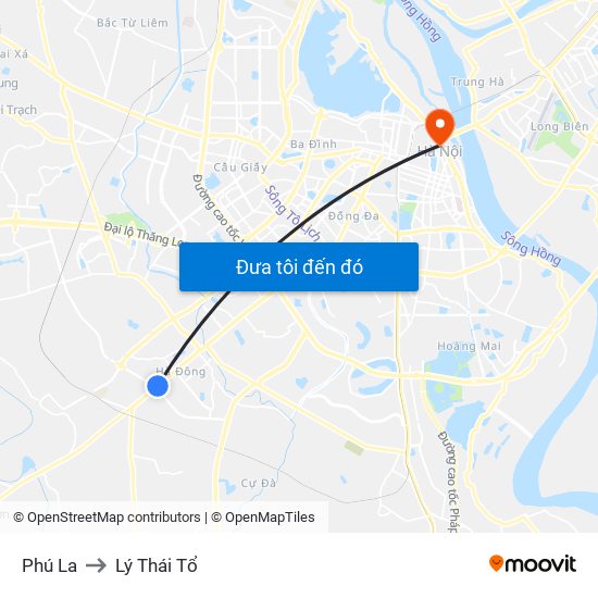 Phú La to Lý Thái Tổ map