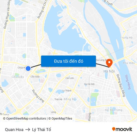 Quan Hoa to Lý Thái Tổ map