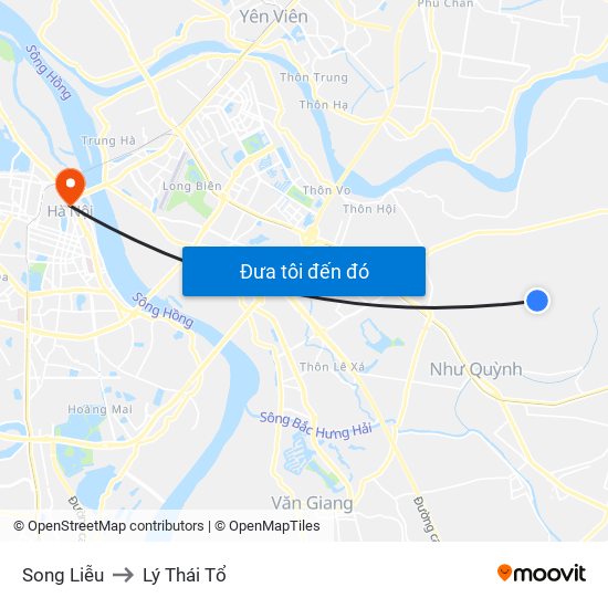 Song Liễu to Lý Thái Tổ map