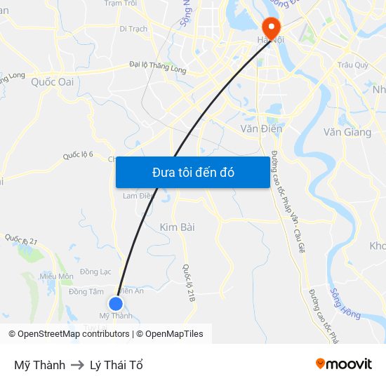 Mỹ Thành to Lý Thái Tổ map