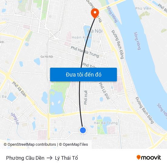 Phường Cầu Dền to Lý Thái Tổ map