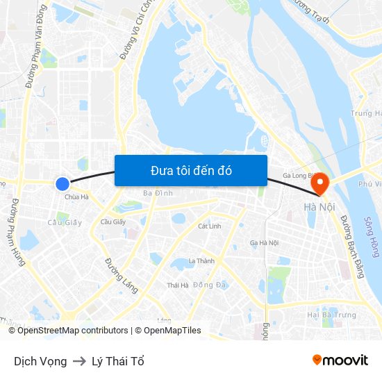Dịch Vọng to Lý Thái Tổ map