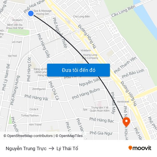 Nguyễn Trung Trực to Lý Thái Tổ map