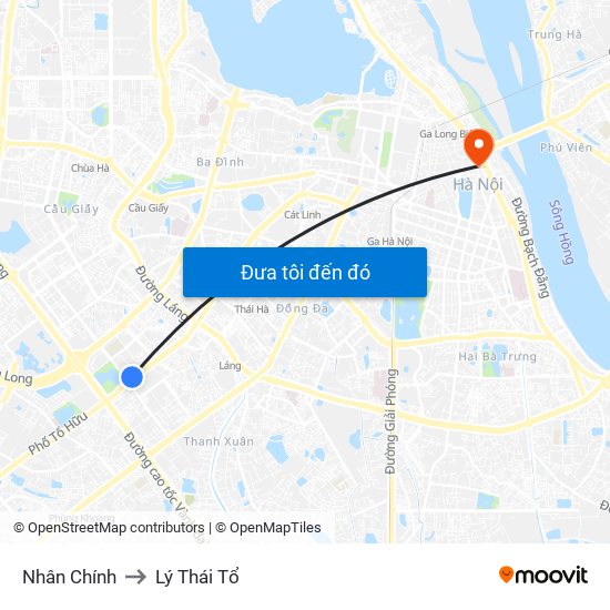 Nhân Chính to Lý Thái Tổ map