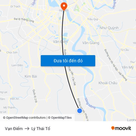 Vạn Điểm to Lý Thái Tổ map