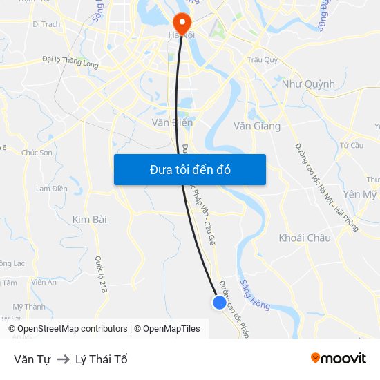 Văn Tự to Lý Thái Tổ map