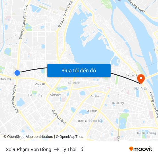 Trường Phổ Thông Hermam Gmeiner - Phạm Văn Đồng to Lý Thái Tổ map