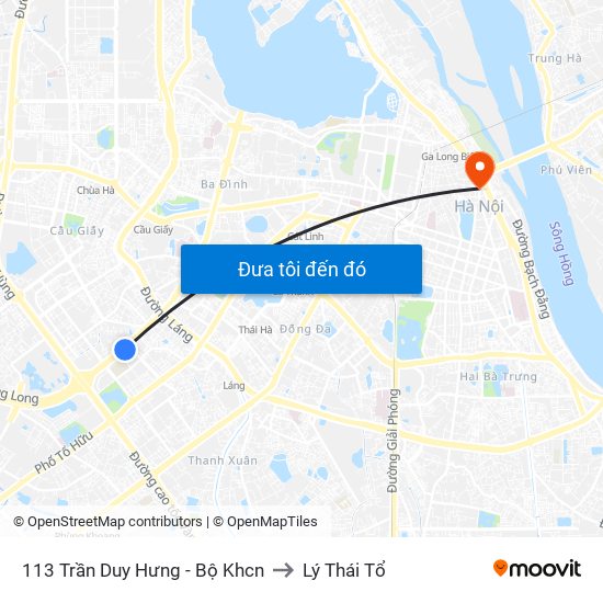 113 Trần Duy Hưng - Bộ Khcn to Lý Thái Tổ map