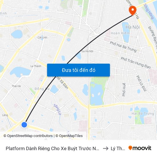 Platform Dành Riêng Cho Xe Buýt Trước Nhà 604 Trường Chinh to Lý Thái Tổ map