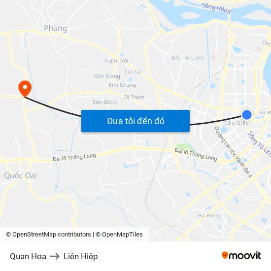 Quan Hoa to Liên Hiệp map