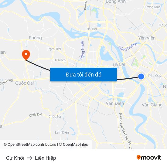 Cự Khối to Liên Hiệp map