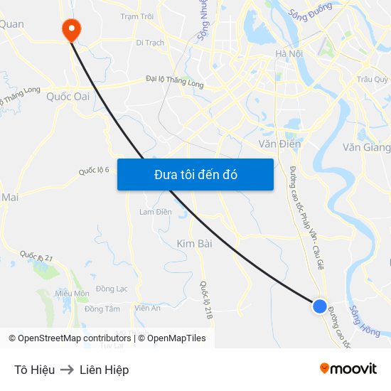 Tô Hiệu to Liên Hiệp map