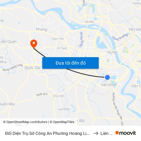 Đối Diện Trụ Sở Công An Phường Hoàng Liệt- 1277 Giải Phóng to Liên Hiệp map