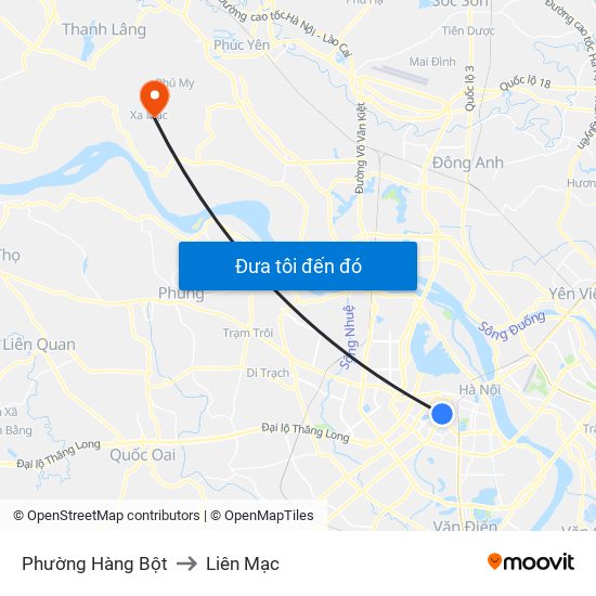 Phường Hàng Bột to Liên Mạc map