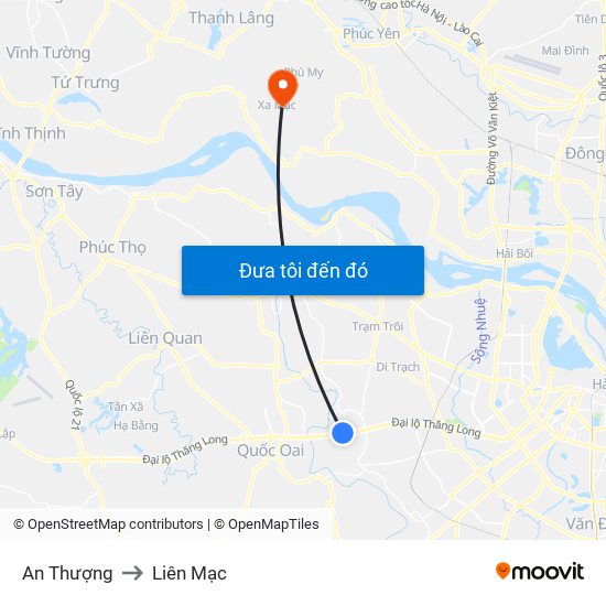 An Thượng to Liên Mạc map