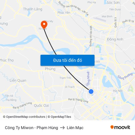 Bệnh Viện Đa Khoa Y Học Cổ Truyền - 6 Phạm Hùng to Liên Mạc map