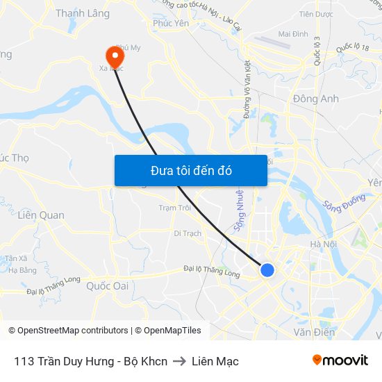 113 Trần Duy Hưng - Bộ Khcn to Liên Mạc map