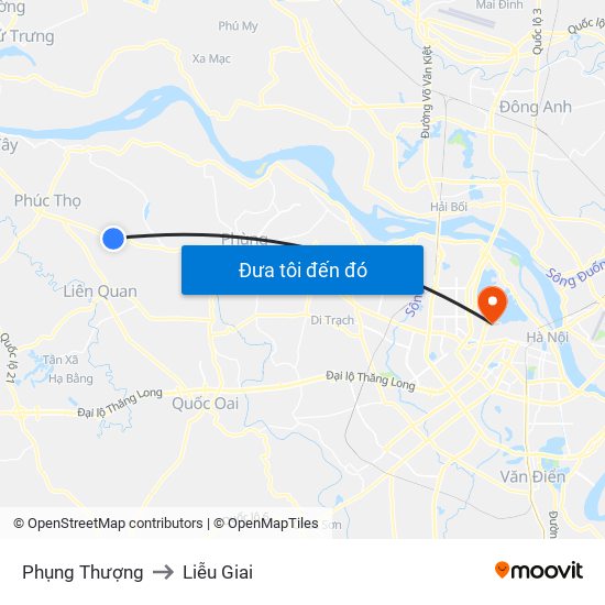 Phụng Thượng to Liễu Giai map