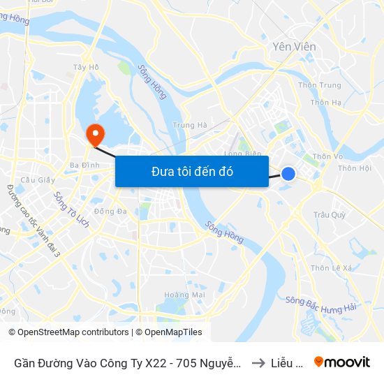 Gần Đường Vào Công Ty X22 - 705 Nguyễn Văn Linh to Liễu Giai map