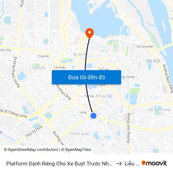 Platform Dành Riêng Cho Xe Buýt Trước Nhà 604 Trường Chinh to Liễu Giai map