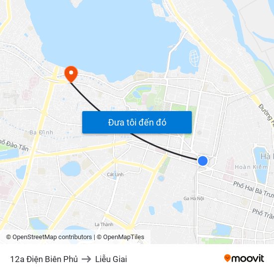 12a Điện Biên Phủ to Liễu Giai map