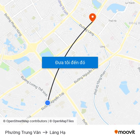 Phường Trung Văn to Láng Hạ map