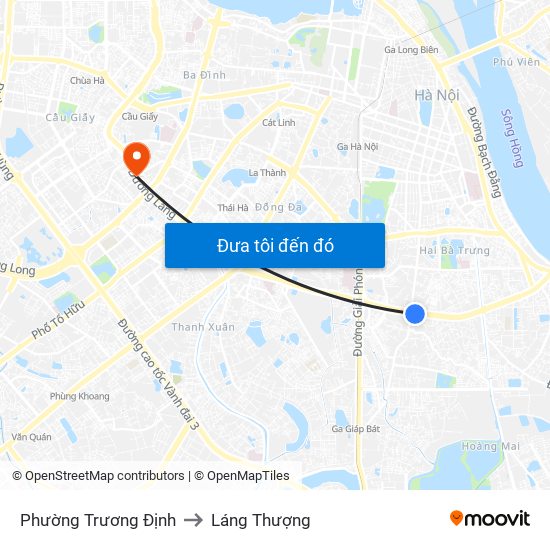 Phường Trương Định to Láng Thượng map
