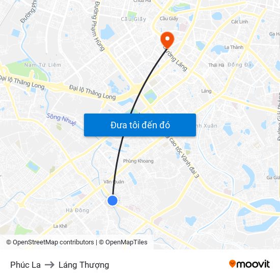 Phúc La to Láng Thượng map