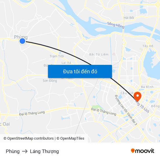 Phùng to Láng Thượng map