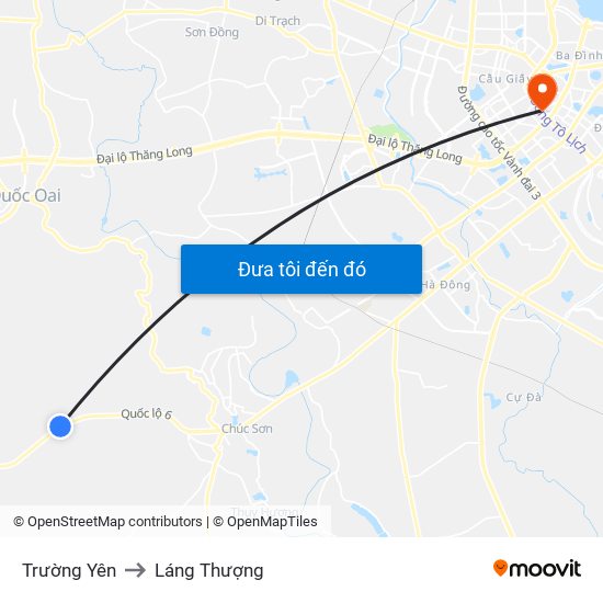 Trường Yên to Láng Thượng map