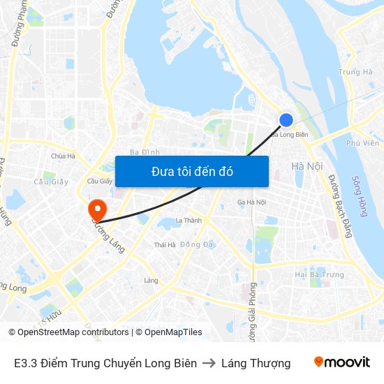 E3.3 Điểm Trung Chuyển Long Biên to Láng Thượng map