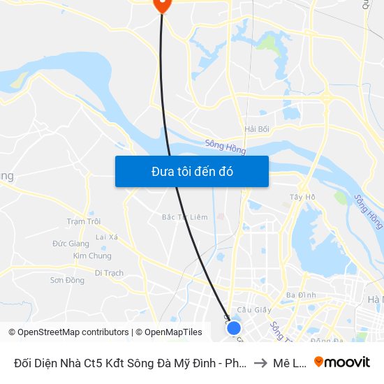 Đối Diện Nhà Ct5 Kđt Sông Đà Mỹ Đình - Phạm Hùng to Mê Linh map