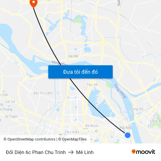 Đối Diện 6c Phan Chu Trinh to Mê Linh map