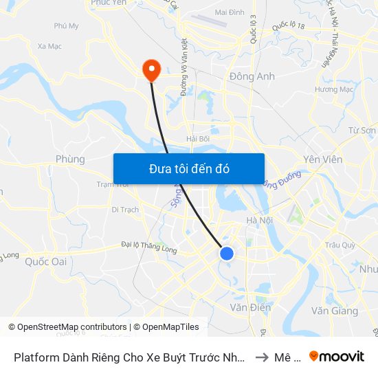 Platform Dành Riêng Cho Xe Buýt Trước Nhà 604 Trường Chinh to Mê Linh map