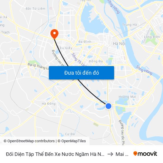 Đối Diện Tập Thể Bến Xe Nước Ngầm Hà Nội - Ngọc Hồi to Mai Dịch map