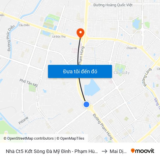 Nhà Ct5 Kđt Sông Đà Mỹ Đình - Phạm Hùng to Mai Dịch map