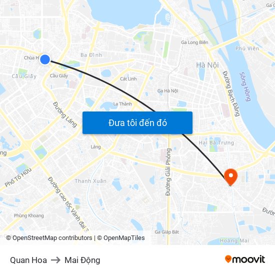 Quan Hoa to Mai Động map