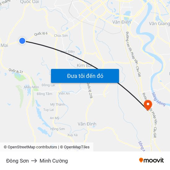 Đông Sơn to Minh Cường map