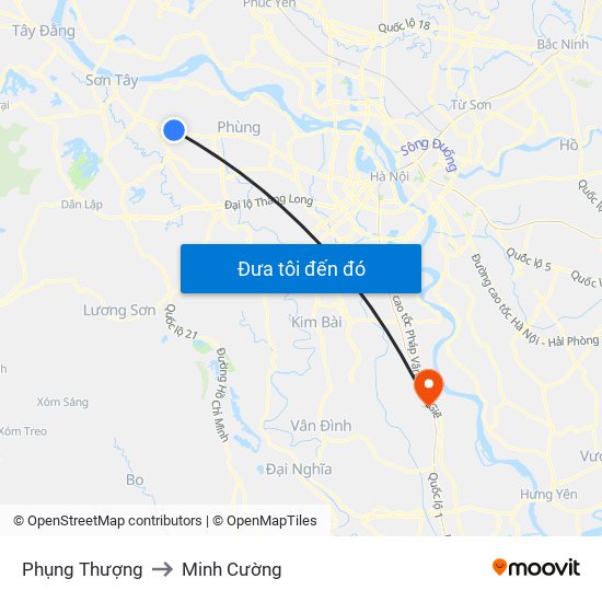 Phụng Thượng to Minh Cường map