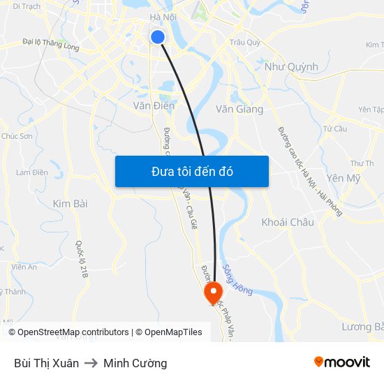 Bùi Thị Xuân to Minh Cường map
