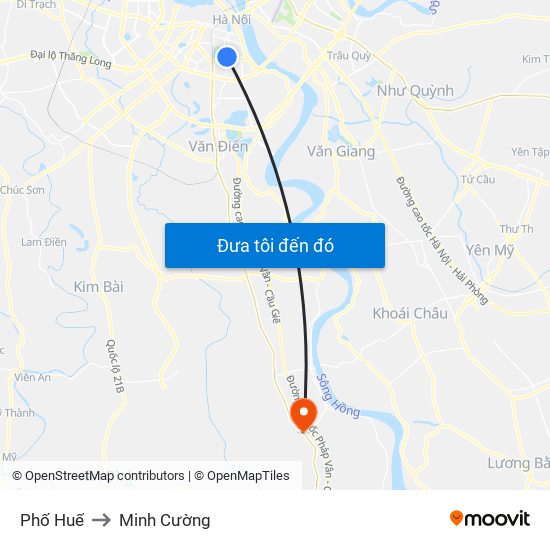 Phố Huế to Minh Cường map